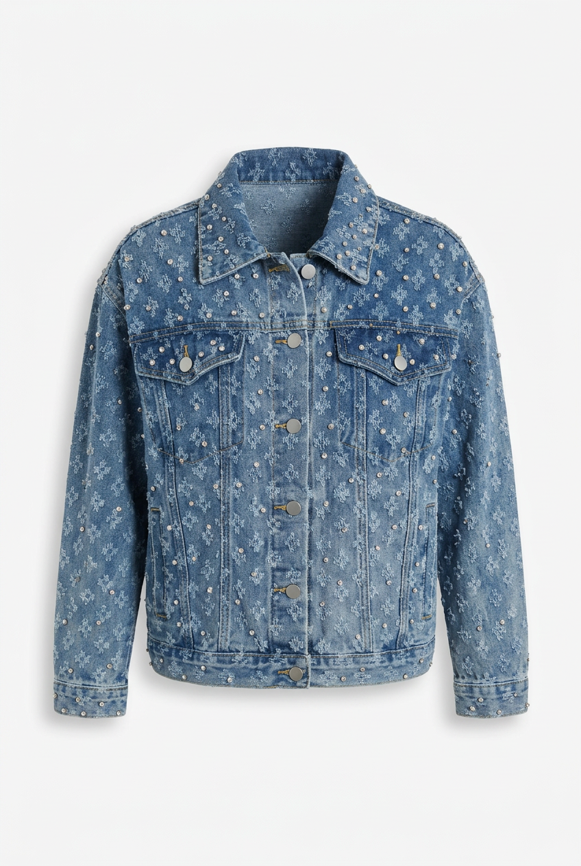 Jacket front on a plain white background