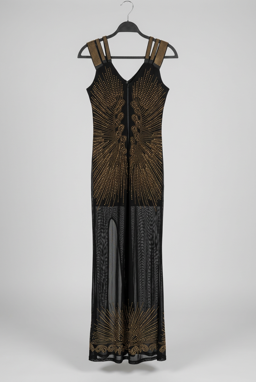 Second dress photo with a plain light-gray background