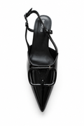 Shoe with a plain white background