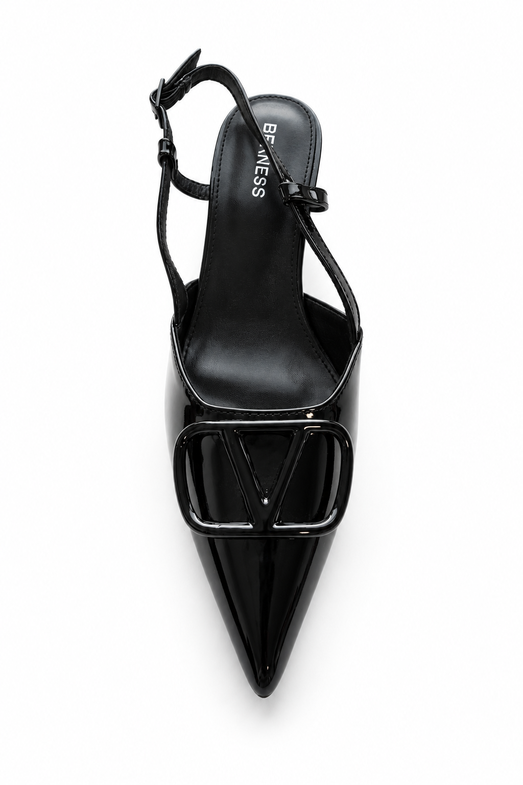 Shoe with a plain white background